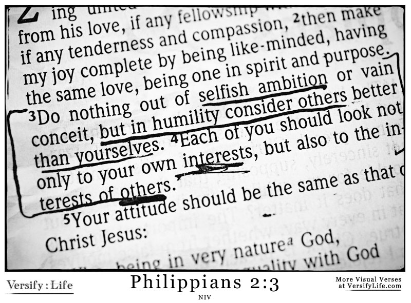 Philippians 2 vs 3