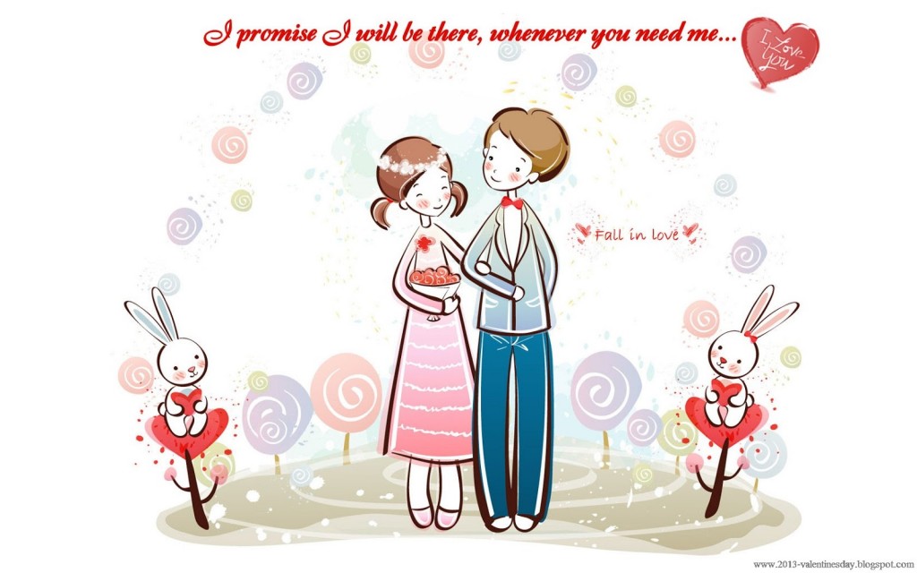 cute valentines day Cartoon Couple love (4)
